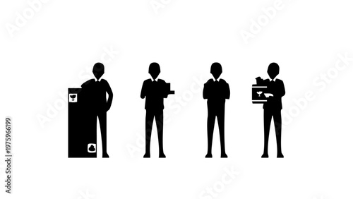 business people silhouettes