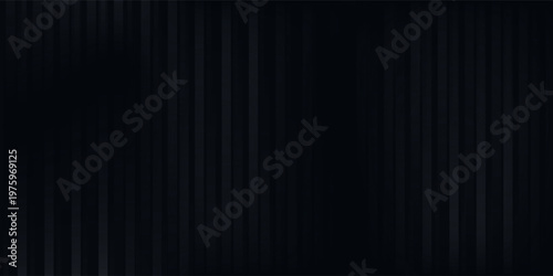 Sleek black background with vertical stripes. The black background has a subtle textured pattern, enhancing its modern, elegant black style. Digital background vector. Black background.
