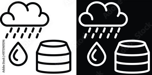 capture Two-tone version in black and white background