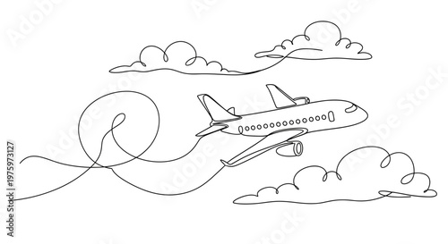 Airplane flying through the sky fast.