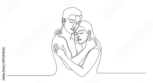 Couple Embrace Love Relationship Togetherness.