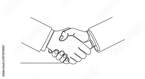 Handshake Between Two Business People.