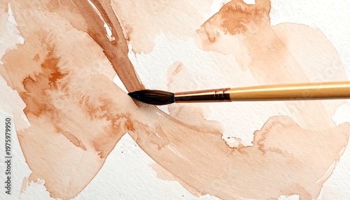 Artistic Brushstroke - Capturing the Essence of Watercolor Painting.