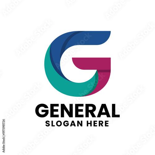 Canvas Print Featuring a stylized G in layered colors, this logo captures the essence of modern branding, conveying dynamism and creativity for businesses of all kinds, especially startups