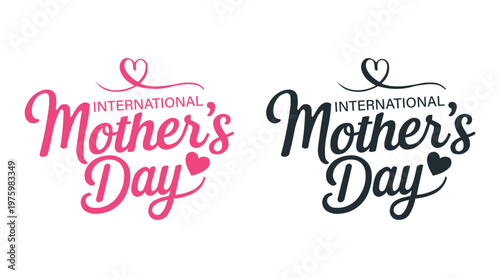 International Mother’s Day Typography Design