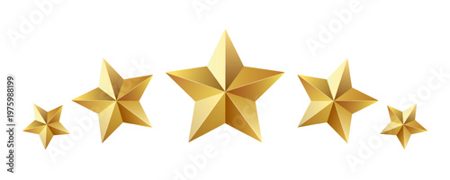 Five golden stars, customer reviews, rating service, 5 shiny gold stars, symbol of best quality, awards
