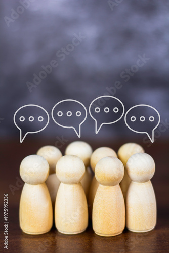 The concepts of communication, exchange of ideas, and social interaction.