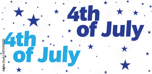 Celebrating independence day vibrant 4th of july graphics with stars and stripes for american freedom