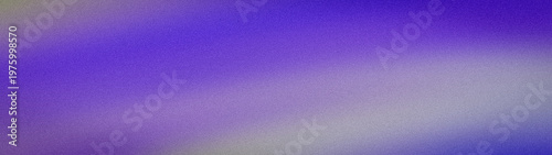 Wide grainy abstract background with vibrant violet indigo and silver colors blur
