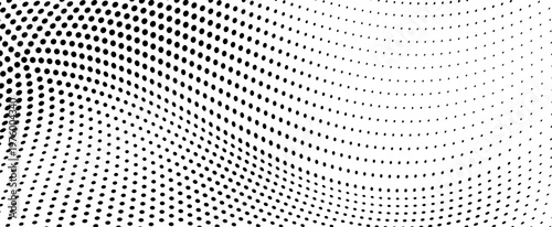 Minimalist halftone pattern with subtle dots and gentle waves.