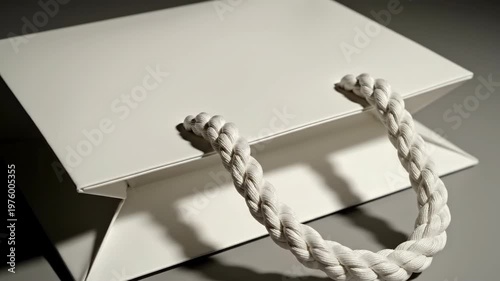 Carrying Gift Bag Handle Close Up in Soft Light