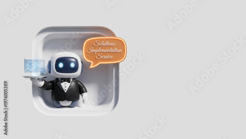 AI Efficiency Agent — Increasing Efficiency Charts, Copy Space