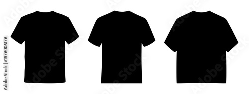 T-shirt set with black silhouette and white background featuring apparel, fashion, clothing with monochrome and material silhouette
