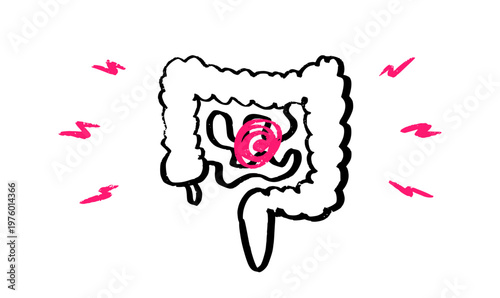 Intestine diseases sketch