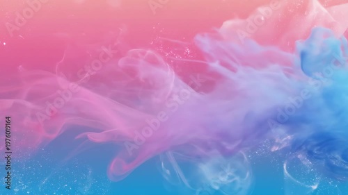 Creating Colorful Smoke Trails Across a Soft Sunset Gradient