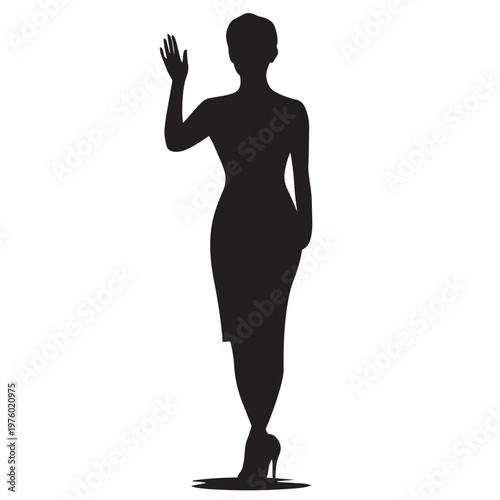 silhouette of a woman