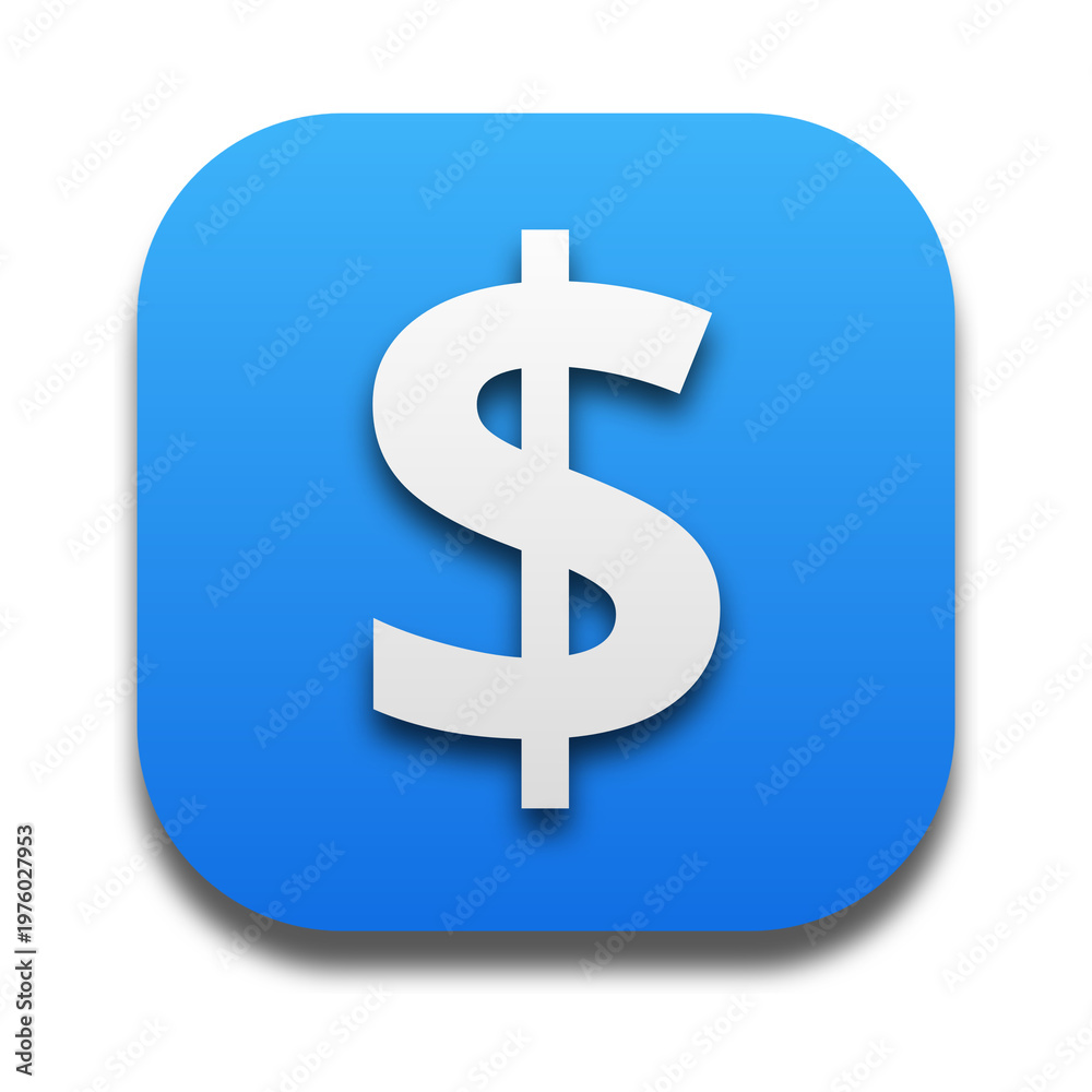 Obraz premium American currency Us dollar symbol icon. USD sign on transparent background.