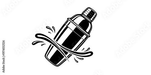 Professional Cocktail Shaker Mixology Silhouette