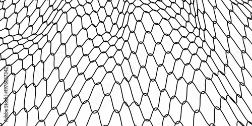 Wire net background vector illustration, black wire mesh isolated, barrier net metal wall, barbed wire fence, black grid for backdrop, fence barb for construction zone, wire grid of fence eps10.