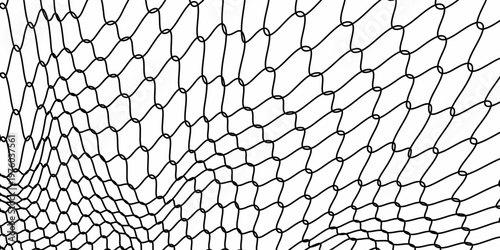 Wire net background vector illustration, black wire mesh isolated, barrier net metal wall, barbed wire fence, black grid for backdrop, fence barb for construction zone, wire grid of fence eps10.