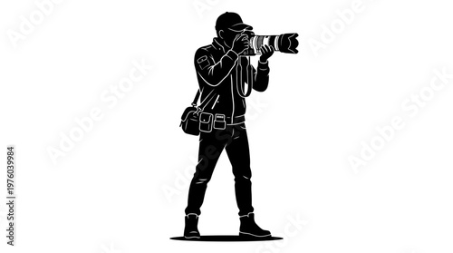 Man holding a professional camera.