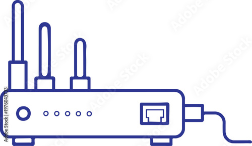 minimalist paperclip icon flat design vector illustration isolated on white background