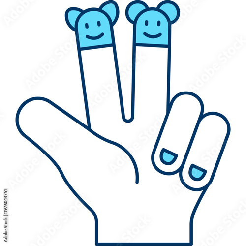 Finger Puppet Icon