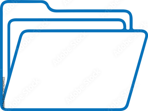 minimalist abstract wave shape in blue gradient vector illustration