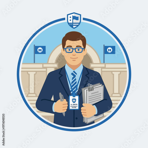 Professional Educator Leading a School Event with Clipboard and Pen