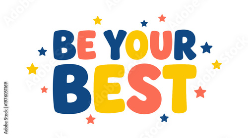 Inspirational motivational quote text.