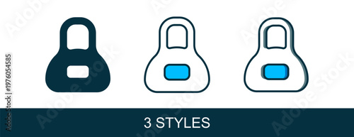 Filled outline Weight icon isolated on white background. Kilogram weight block for weight lifting and scale. Mass symbol. Vector