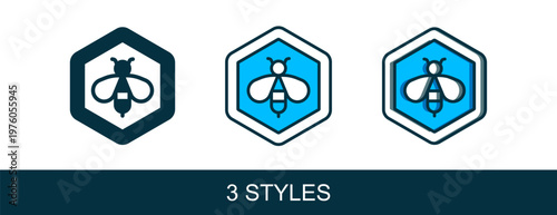 Filled outline Bee and honeycomb icon isolated on white background. Honey cells. Honeybee or apis with wings symbol. Flying insect. Sweet natural food. Vector