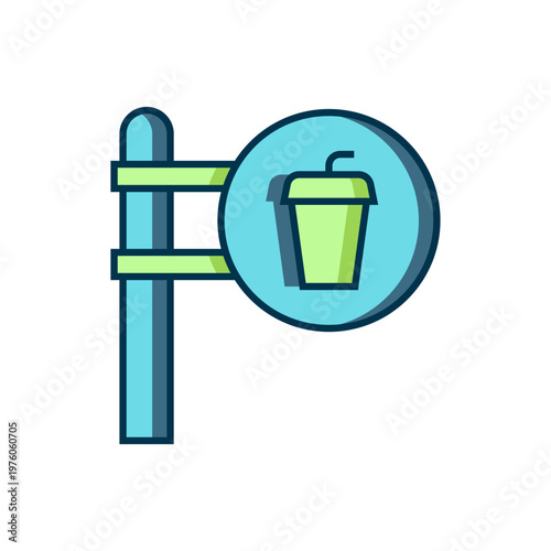 Filled outline Cafe and restaurant location icon isolated on white background. Fork and spoon eatery sign inside pinpoint. Flat filled outline style with shadow. Vector.