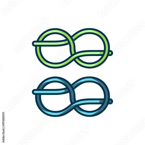 Filled outline Nautical rope knots icon isolated on white background. Rope tied in a knot. Flat filled outline style with shadow. Vector