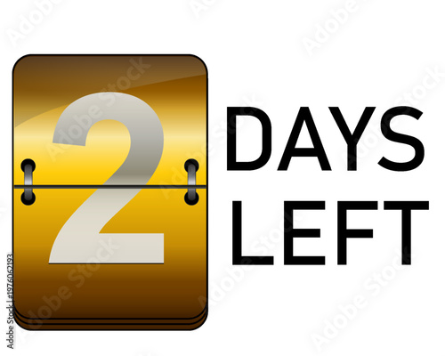 Days left to go 1, 2, 3, 4, 5, 6, 7, 8, 9, 10 banner business for sale and promotion. Promotional banner with number of days left sign set. Vector Illustration
