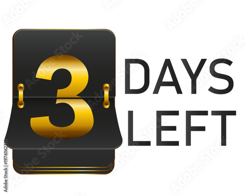 Days left to go 1, 2, 3, 4, 5, 6, 7, 8, 9, 10 banner business for sale and promotion. Promotional banner with number of days left sign set. Vector Illustration