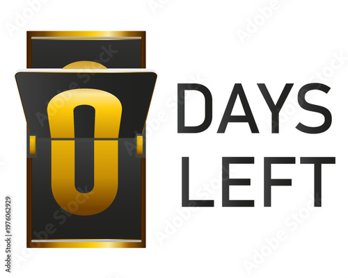 Days left to go 1, 2, 3, 4, 5, 6, 7, 8, 9, 10 banner business for sale and promotion. Promotional banner with number of days left sign set. Vector Illustration