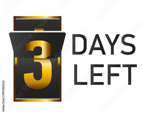 Days left to go 1, 2, 3, 4, 5, 6, 7, 8, 9, 10 banner business for sale and promotion. Promotional banner with number of days left sign set. Vector Illustration