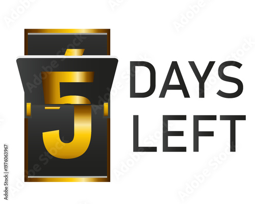 Days left to go 1, 2, 3, 4, 5, 6, 7, 8, 9, 10 banner business for sale and promotion. Promotional banner with number of days left sign set. Vector Illustration