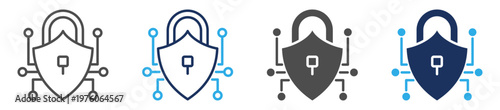 security icon set multi concept