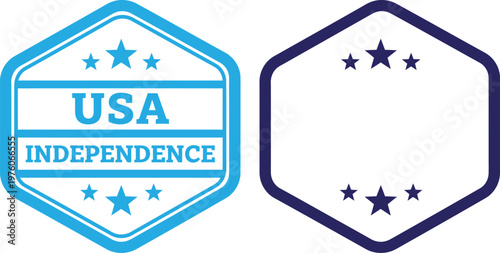Celebrate independence day usa patriotic emblems with stars and stripes for july 4th festivities