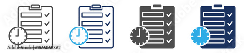 tasks  icon set multi concept