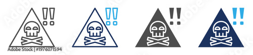 danger icon set multi concept