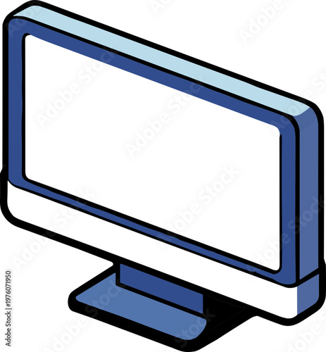 Modern computer monitor with a clean, minimalist design and a bright screen