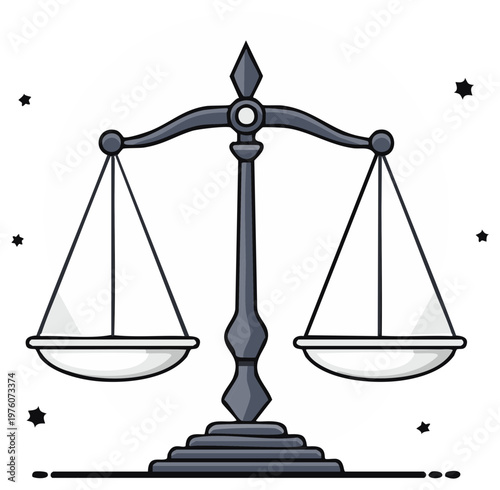 Classic Balance Scale Symbol of Justice and Equality