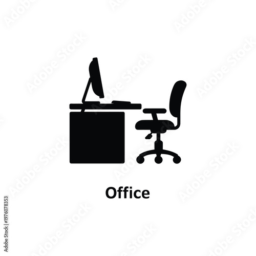 Office icon isolated on transparent background, symbol for your web site design, logo, app, ui. vector illustration, eps10.