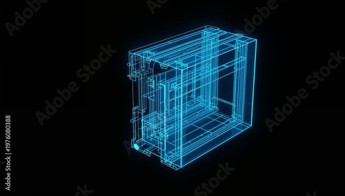 Futuristic Blueprint of a Transparent Technology Device Concept
