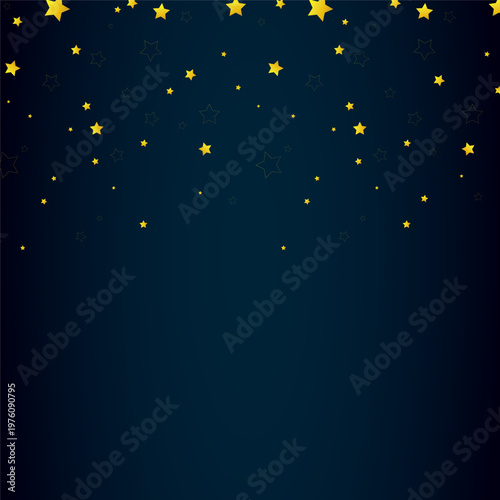 Golden stars pattern, stardust background, vector illustration.