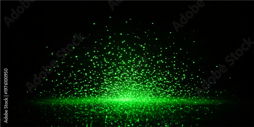 A bright blue fiber optic motion background features a glowing particle pattern with looping light spots and shining stars designed for a festive night wallpaper