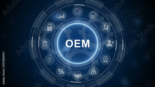 Fotografie OEM Original Equipment Manufacturer concept
